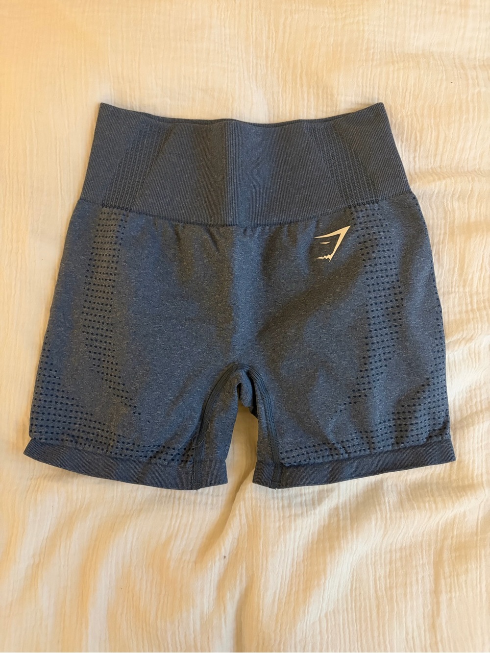 Gymshark Blue Grey High-Waist Seamless Bike